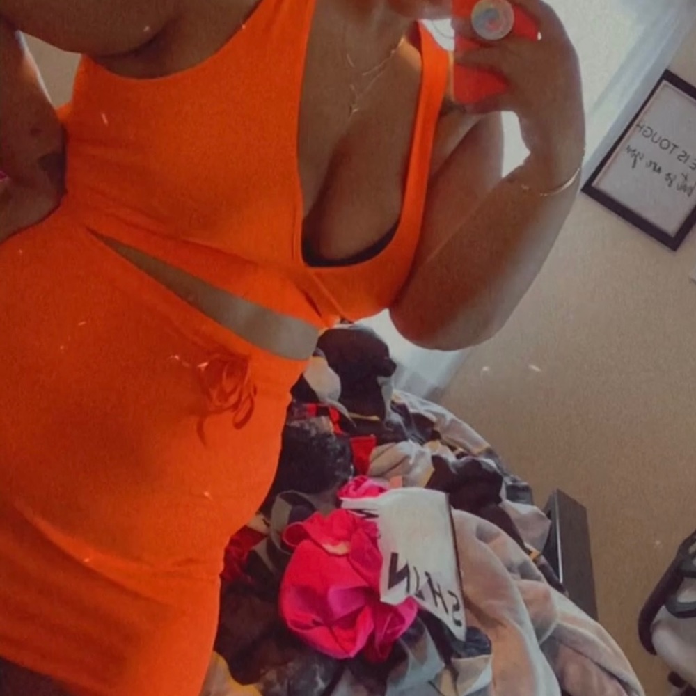 Orange 2 piece